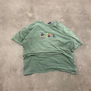 Light Green Short Sleeve Graphic Tee
